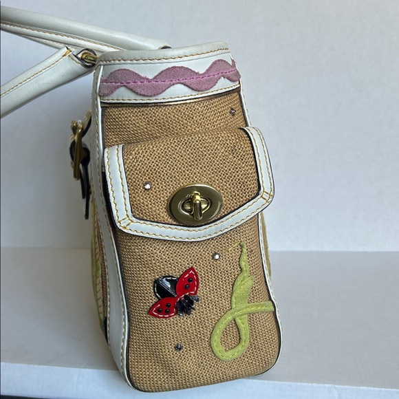 COACH limited edition vintage Cream and Tan Women's satchel bag - Picture 6 of 16